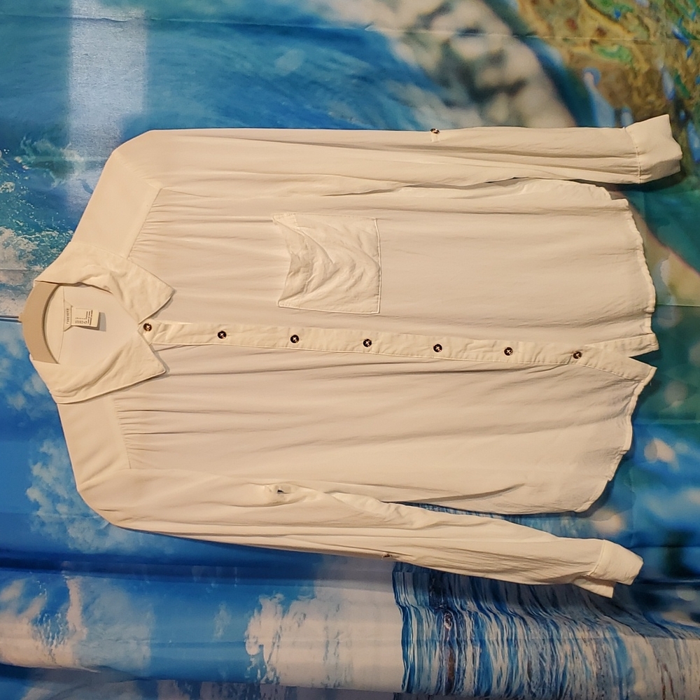 Forever 21 Blouse, size large, cream color